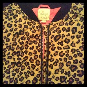 Girl's XL/TG 14 Leopard Bomber Jacket